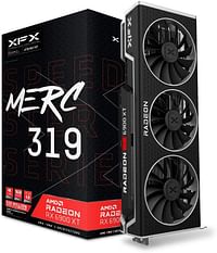 XFX  بطاقة رسومات Speedster MERC319 AMD Radeon RX 6900 XT Ultra للألعاب مع ذاكرة GDDR6 سعة 16 جيجابايت وHDMI 2,1 و2xDP وUSB-C وAMD RDNA 2 RX-69XTACUD9