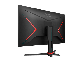 AOC 24G2SPE 23.8" Full HD 165Hz Refresh Rate, 1ms MPRT, IPS Gaming Monitor with Adaptive Sync, Experience Smooth, Blur-Free Gaming with Vibrant Colors and Wide Viewing Angles - Black & Red