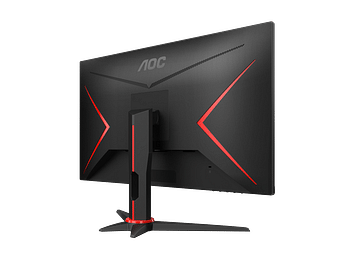 AOC 24G2SPE 23.8" Full HD 165Hz Refresh Rate, 1ms MPRT, IPS Gaming Monitor with Adaptive Sync, Experience Smooth, Blur-Free Gaming with Vibrant Colors and Wide Viewing Angles - Black & Red