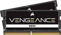 Corsair VENGEANCE DDR5 SODIMM 32GB (2x16GB) DDR5 4800MHz C40 (Compatible with Nearly Any Intel and AMD System, Easy Installation, Faster Load Times, Smoother Multitasking, XMP 3.0 Compatibility) Black