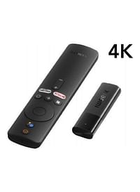 جهاز بث Mi TV Stick 4K فائق الدقة، Android TV 11 مع مساعد Google الصوتي وجهاز التحكم عن بعد ومشغل الوسائط المتدفقة باللون الأسود
