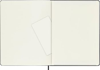 Moleskine 19 X 25 Cm Classic Hard Cove Plain Notebook, 192 Pages, Black