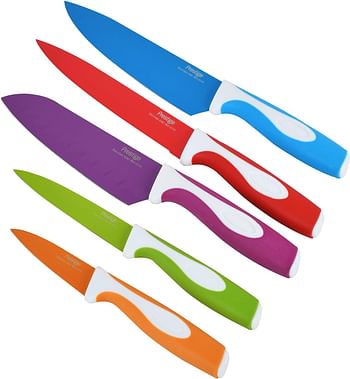 Prestige Vibro 5 Pieces Colorful Knife Set, Mulricolor