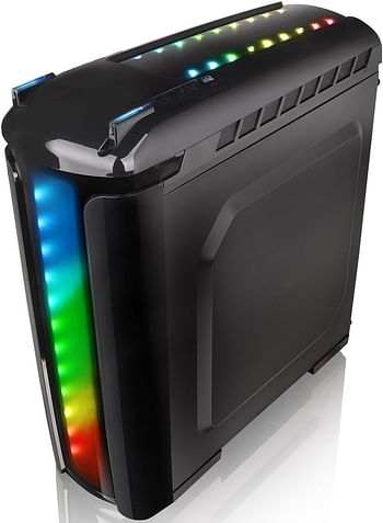 Thermaltake CA -1G9-00M1WN- 00 Versa C22 Mid Tower Case with Side Window and RGB LED -Black