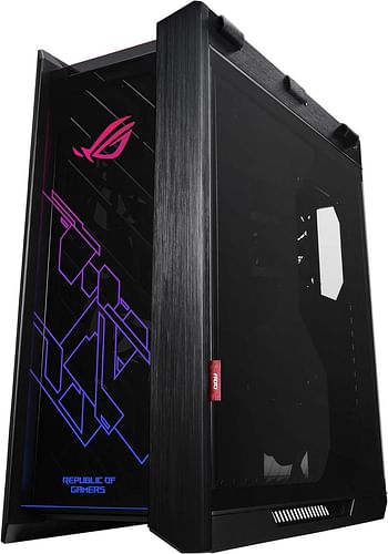 ROG Strix Helios RGB ATX/EATX mid-tower gaming case with tempered glass, aluminum frame, GPU braces, 420mm radiator support and Aura Sync - Black