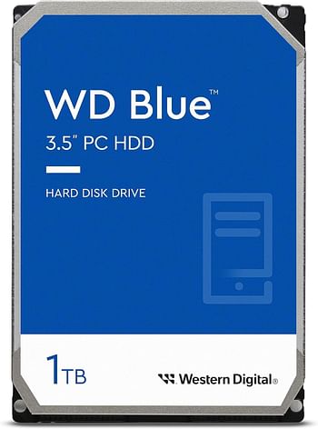 Western Digital Blue 1Tb Pc Hard Drive - 7200 Rpm Class, Sata 6 Gb/S, 64 Mb Cache, 3.5" - Wd10Ezex