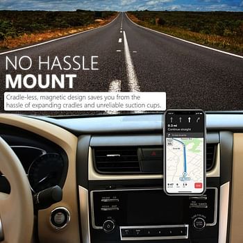 Promate Anti-Slip Magnetic Car Ac Vent Smartphone Mount