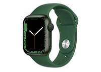 Apple Watch Series 7 - 41mm, GPS + Cellular - Aluminum Case Clover Sport Band - Green