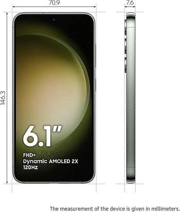 Samsung Galaxy S23 5G 8GB RAM 256GB Mobile Phone Dual SIM Android Smartphone - Green