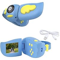 كاميرا فيديو يدوية للأطفال X25 تلتقط الفيديو والصورة باللون الأزرق