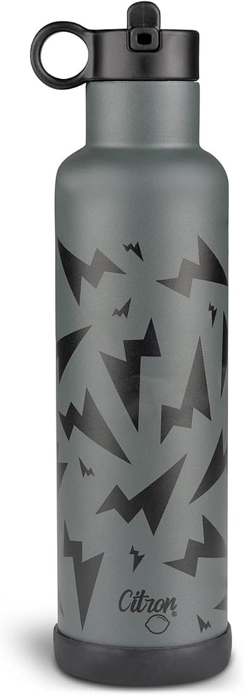 Citron Vacuum Insulated Stainless Steel Water Bottle 750ml- Thunder Black