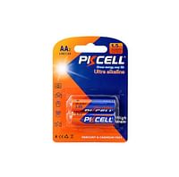 PKCELL AA 1.5V 2 Pieces Ultra Alkaline High Drain Heavy Duty Batteries LR6