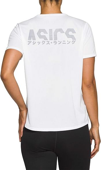 ASICS Women's Katakana SS T-Shirt Medium - White