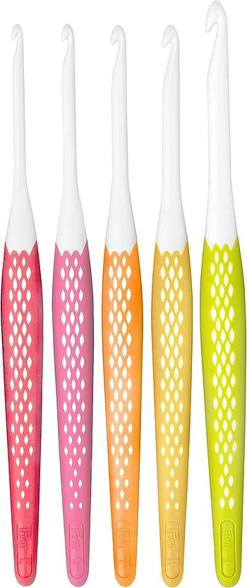 Prym Ergonomics Crochet Hook Set, Small (E, G, 7, H, J)