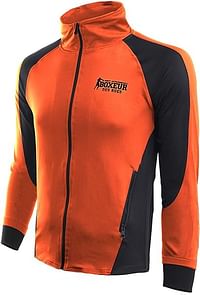 Boxeur Des Rues Men's High Collar Fitted Sweatshirt Medium - Orange