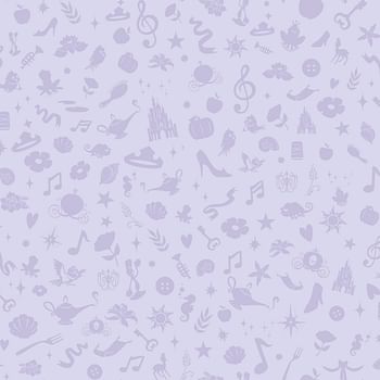 RoomMates RMK11409WP Disney Princess Icons Purple Peel and Stick Wallpaper with Glitter
