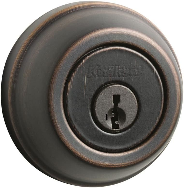 Kwikset 780 Single Cylinder Deadbolt featuring SmartKey in Venetian Bronze