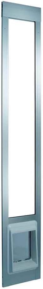 IDEAL PET PRODUCTS SINCE 1979 Ideal Pet Products Aluminum Modular Pet Patio Door, Small, 5" x 7" Flap Size, Mill (Silver)