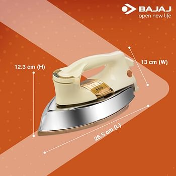 Bajaj DHX-9 Heavy Weight Dry Iron with Advance Soleplate