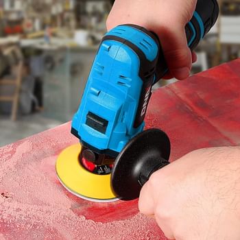 DNA MOTORING TOOLS-00167 Cordless Polisher 12V 2-Gear Speed w/Spindle Lock + Battery Indicator - Blue Color (Bare Tool)