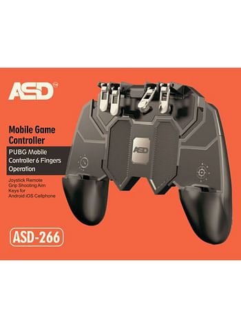 وحدة تحكم لعبة ببجي موبايل ASD تتكون من 6 أصابع عملية ASD-266