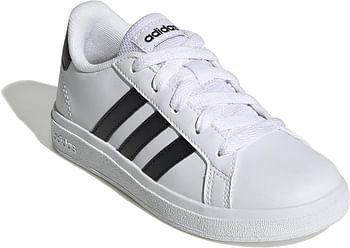 Adidas GRAND COURT 2.0 K unisex-child Shoes 28.5 EU - Ftwwht|Cblack|Cblack