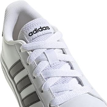 Adidas GRAND COURT 2.0 K unisex-child Shoes 28.5 EU - Ftwwht|Cblack|Cblack