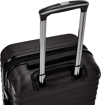 Amazn Basics Carry on Hardside Spinner with TSA Lock - 21-Inch (50cm), Material: Polycarbonate, Black