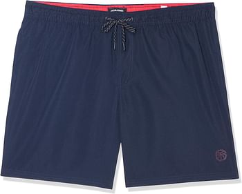 Jack & Jones Men's Fiji Swim Solid PLUS Shorts 44EU - Navy Blazer