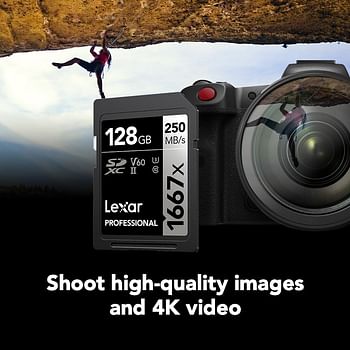 Lexar 128GB (2-Pack) Professional 1667x SDXC Memory Cards, UHS-II, C10, U3, V60, Full-HD & 4K Video, Up To 250MB/s Read, for Professional Photographer, Videographer, Enthusiast (LSD128CBNA16672)