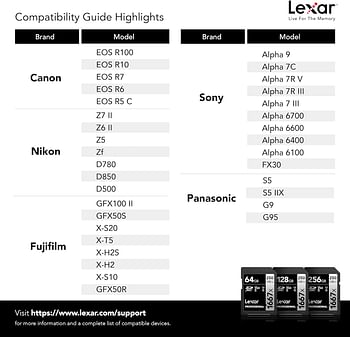 Lexar 128GB (2-Pack) Professional 1667x SDXC Memory Cards, UHS-II, C10, U3, V60, Full-HD & 4K Video, Up To 250MB/s Read, for Professional Photographer, Videographer, Enthusiast (LSD128CBNA16672)