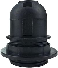 Royal Apex Lamp Base Adapter E27 4A Light Bulb Lamp Holder Pendant Screw Cap Socket Vintage (Black 250V)