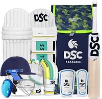 DSC Premium Complete Kit with Helmet Cricket Size 5