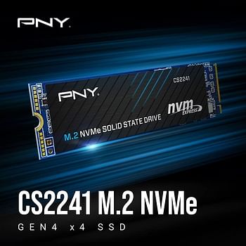 PNY محرك أقراص الحالة الصلبة الداخلية CS2241 4TB M.2 NVMe الجيل الرابع x4 (SSD) - M280CS2241-4TB-RB