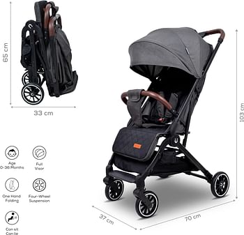 Nurtur Baby Stroller with Storage Basket Removable front bumper - Official Nurtur Product