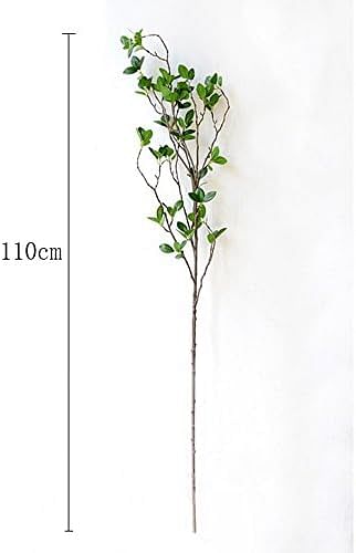 Htmeing Artificial Eucalytus Green Branches Faux Ficus Twig Home Office Shop Decoration 2PCS - Green