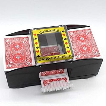 automatic Poker card shuffler Battery Operated 1-4 Decks Poker sorter Machine-Black