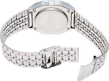 Casio Unisex Watch - A159WA-N1DF Black Dial, Silver Band