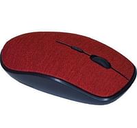 Digital Basics Fabric Air Wireless RF technology Mouse (BCOMFMS) - Jester Red