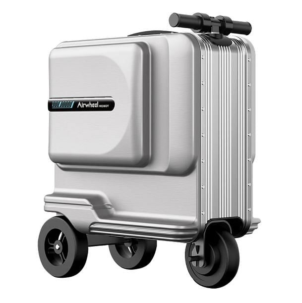 Airwheel SE3T Electric Scooter Suitcase 48L for Stress-Free Travel with Removable Battery - Silver