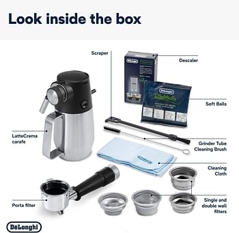 De'Longhi ECAM9865M La Specialista Maestro Ultimate Cold Brew Manual Coffee Machine, Experience with Smart Tech, Cold Extraction Technology, 8 Recipes, Manual/Automatic Frothing  Metal  - Silver