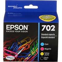 Epson 702 T702120-BCS Durabrite Ultra Ink Cartridge - 4 Pack