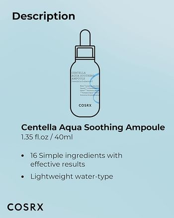 Cosrx  Hydrium Centella Aqua Soothing Ampoule 40ml