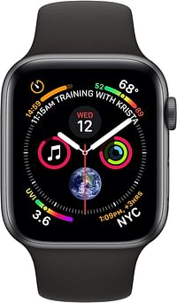 Apple Watch Series 4 (44mm) GPS + Cellular Space Gray Aluminum Case with Black Sport Band