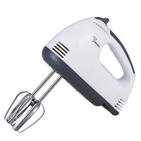 Electric Egg Beater and Mixer for Cake Cream HE-1337 - White