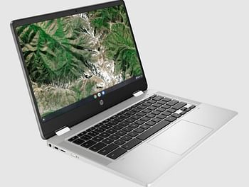 Hp ChromeBook 14a-ca0036nr - Intel Celeron Processor - 4GB RAM - 64GB Storage - 14 Inch HD Touch x360 Display - Windows 10 - Silver