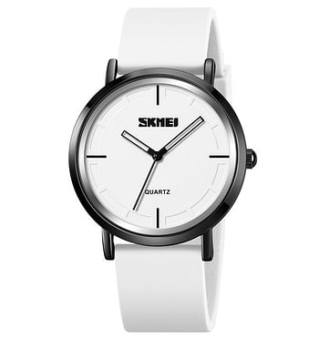 Skmei 2050 silica gel slim wrist watches analog quartz for men - Grey