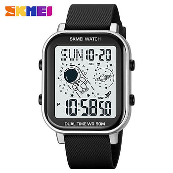 SKMEI 1971 Fashion 2Time Digital 5Bar Waterproof Quartz Sport Watch For Men- Gold