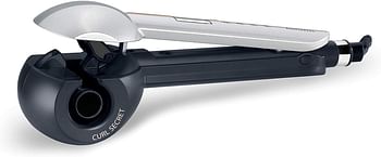BaByliss C1600SDE  Hair Curler Auto Curling Technology For Effortless Curls Optimum Ionic And Ceramic Technology Fast And Efficient Curling Performance and Salon quality Results At Home - Silver