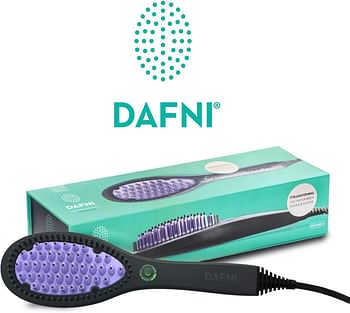 Dafni Hair Straightening Brush With Digital Screen Se1.Oc/D001 - Black and Purple